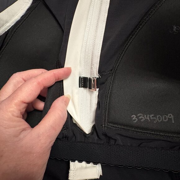 High Neck Zip Front Racerback Tankini Swimsuit Top - Size: 10 Long - NWT - Picture 9 of 11